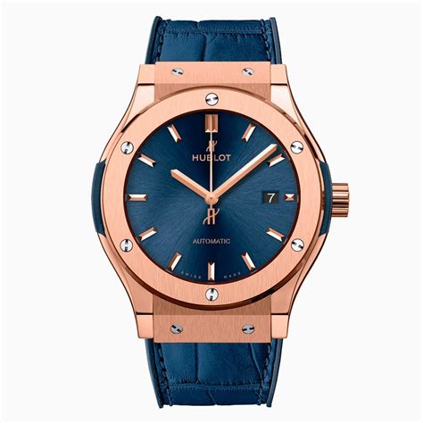 hublot classic fusion gold blue|hublot classic fusion women's.